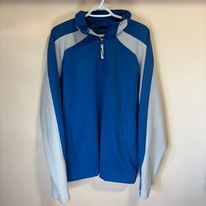 Sunice Six Layers Men’s size Large Blue & Grey Pullover Sweater FLAWED